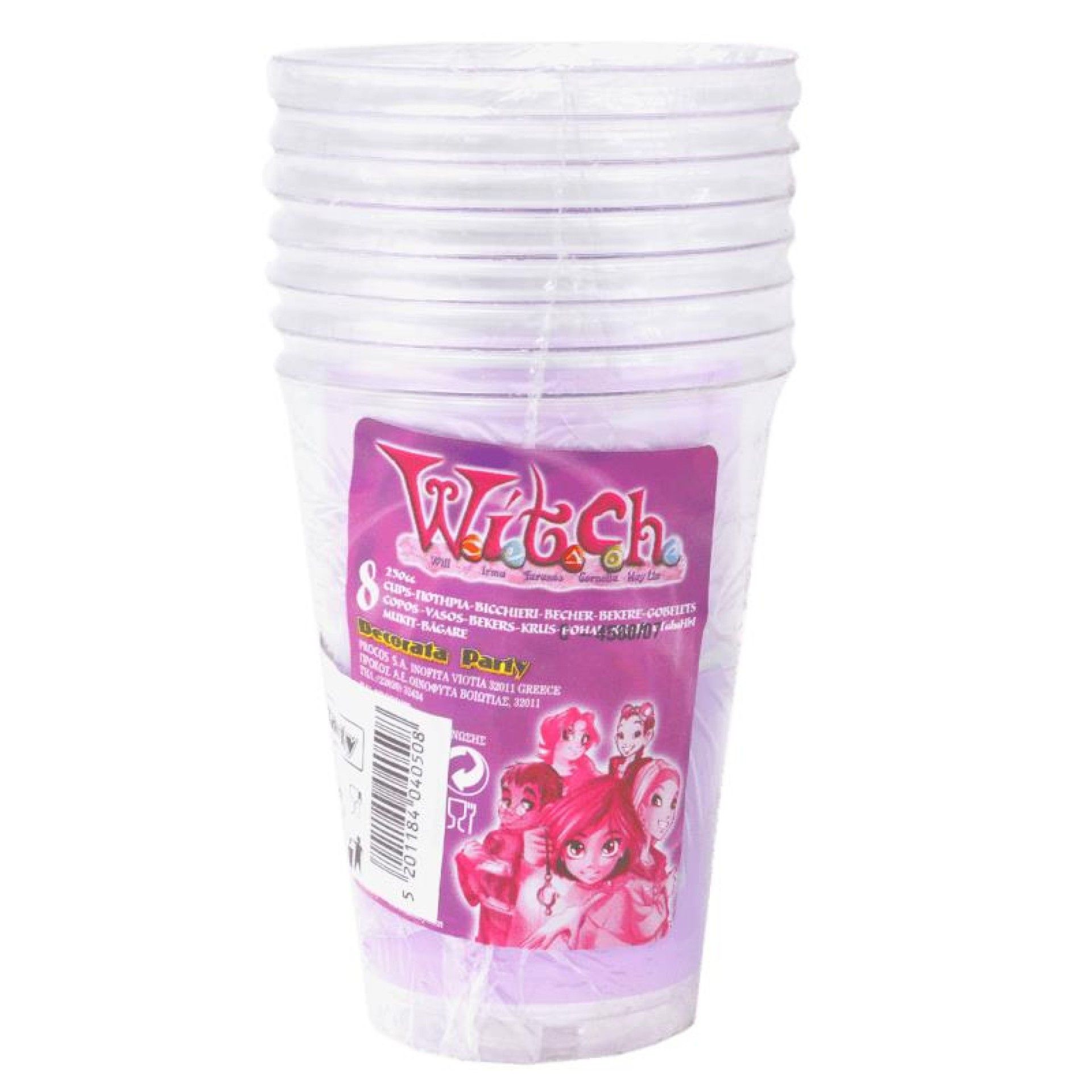 COPO PLASTICO WITCH 200CC 8UNI COPO PLASTICO WITCH 200CC 8UNI