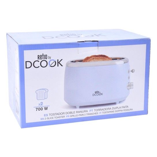 TORRADEIRA DUPLA 700W RETRO BY DCOOK