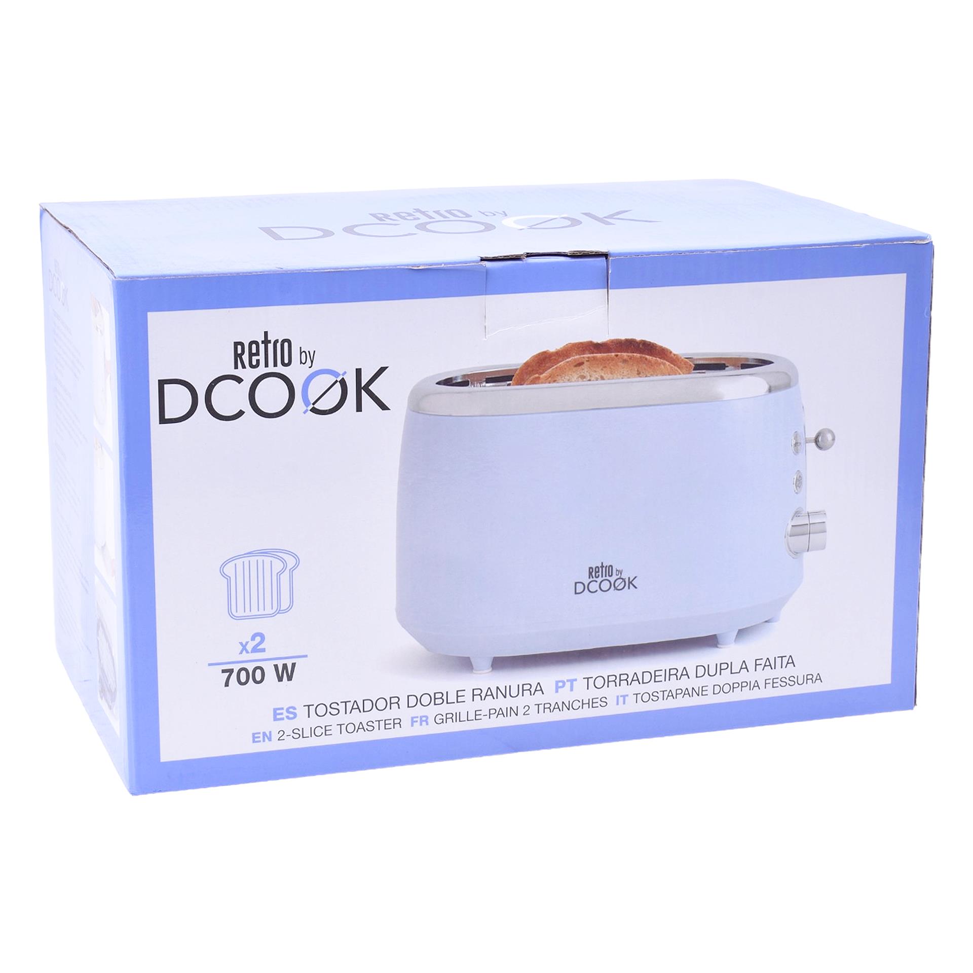 TORRADEIRA DUPLA 700W RETRO BY DCOOK TORRADEIRA DUPLA 700W RETRO BY DCOOK