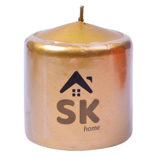 VELA PILLAR 7X7,5CM OURO CX36