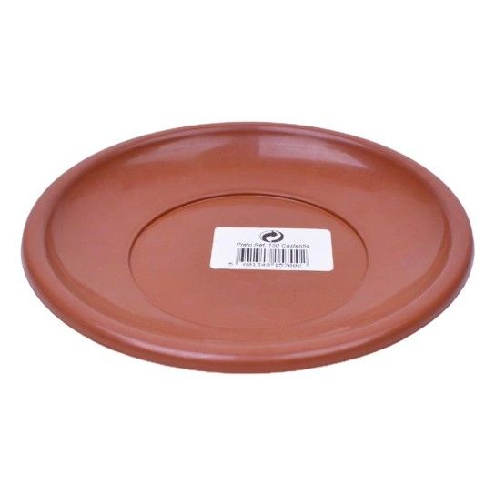 PRATO P/VASO 15CM CASTANHO