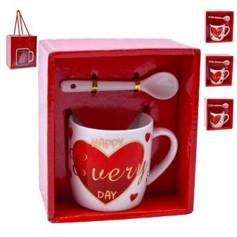 SET CANECA E COLHER 7,2X7,2 2645-109-09 CX120