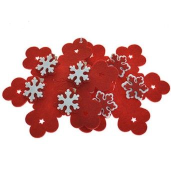 FLOCO NEVE FELTRO C/ 4 MOLAS 5040384 LUNA
