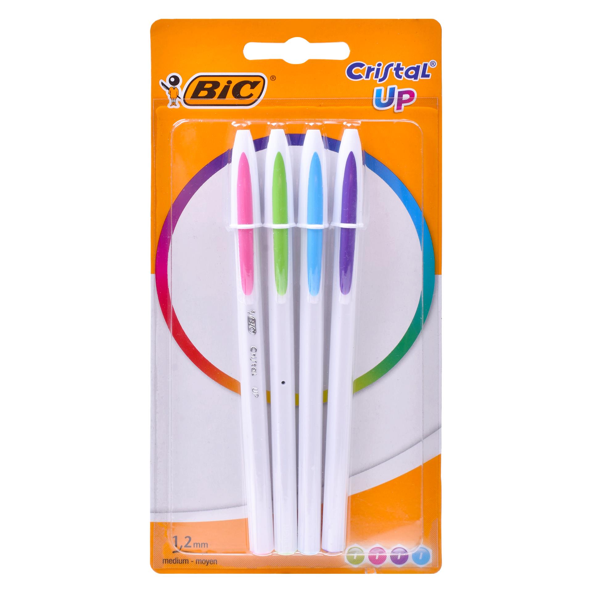 CONJ 4 CANETAS BIC CRISTAL UP CONJ 4 CANETAS BIC CRISTAL UP