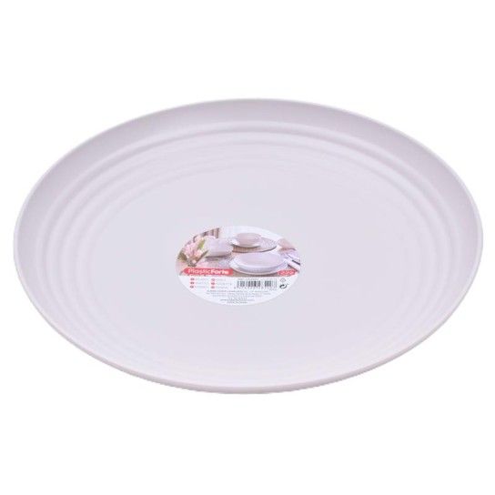 PRATO PLASTICO CLASSIC 22CM BEIGE 125495N