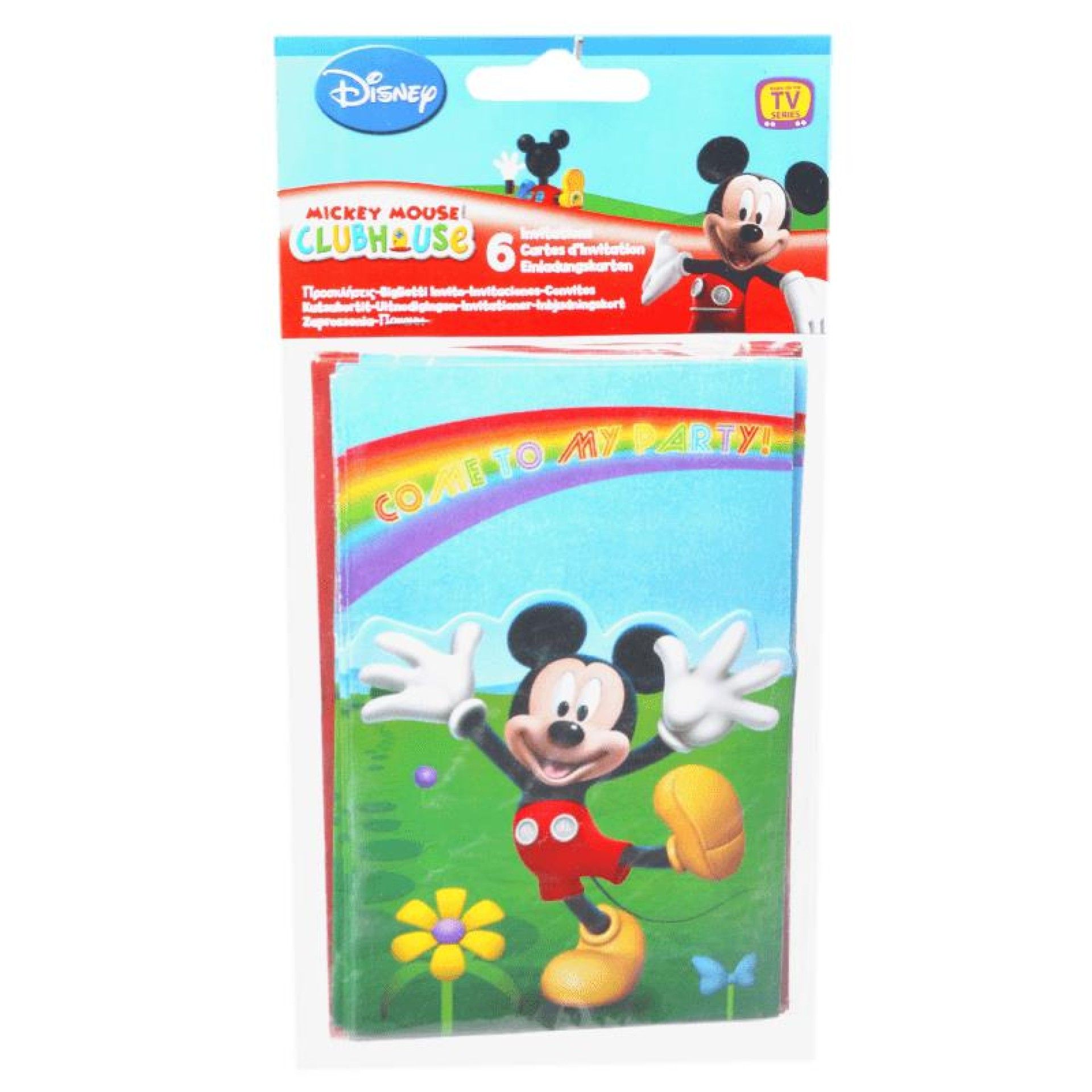 CONVITES MICKEY 6UNI CONVITES MICKEY 6UNI