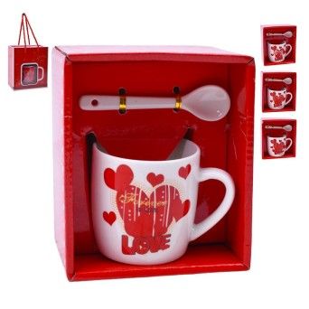 SET CANECA E COLHER 7,2X7,2 2645-109-16 CX120