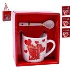 SET CANECA E COLHER 7,2X7,2 2645-109-16 CX120