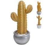 CACTO RESINA OURO/PRATA 30CM 57690 CACTO RESINA OURO/PRATA 30CM 57690