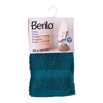 TOALHA LISA 30X50 AZUL PETROLEO  BERILO