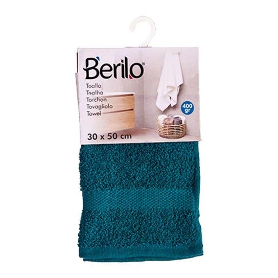 TOALHA LISA 30X50 AZUL PETROLEO  BERILO