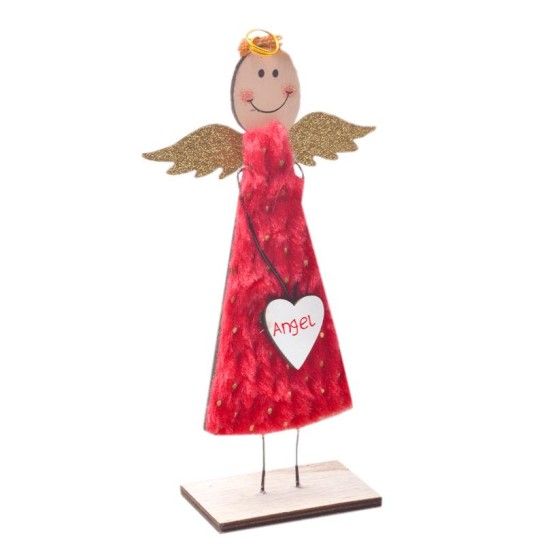 ANJO MADEIRA NATAL VRM. 19CM