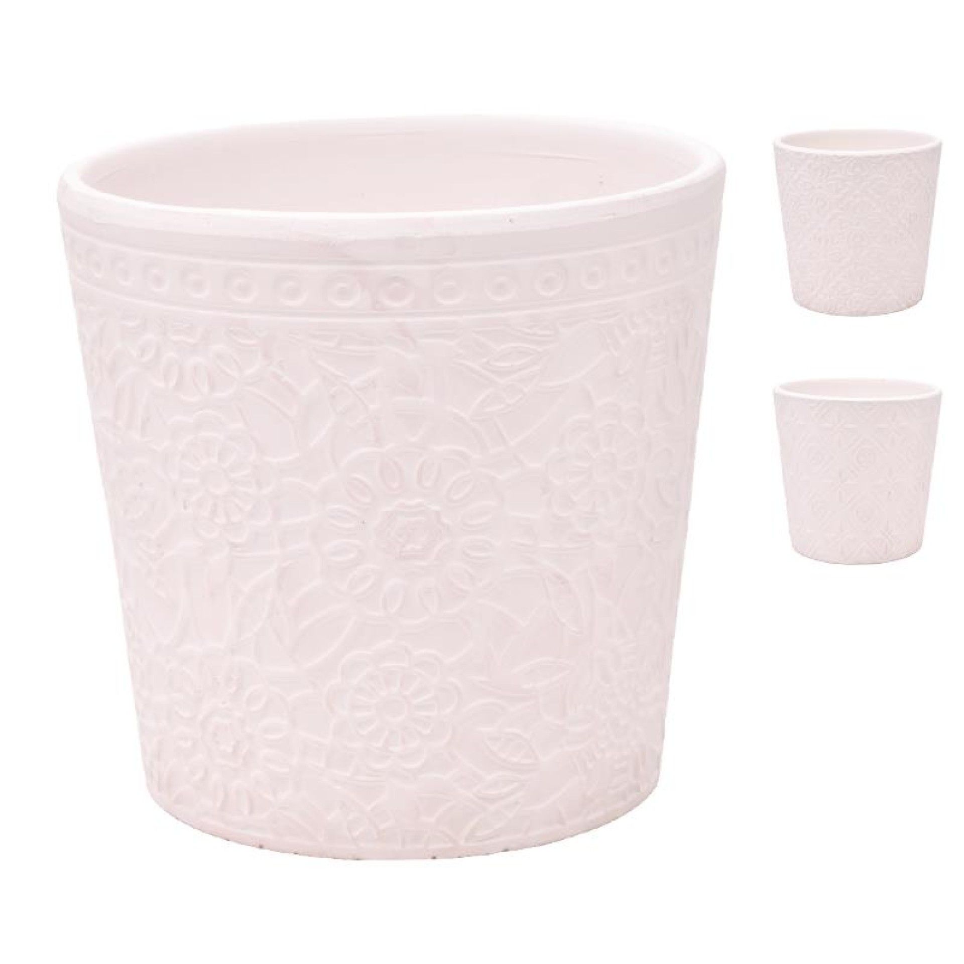VASO CERAMICA BRANCO 25215