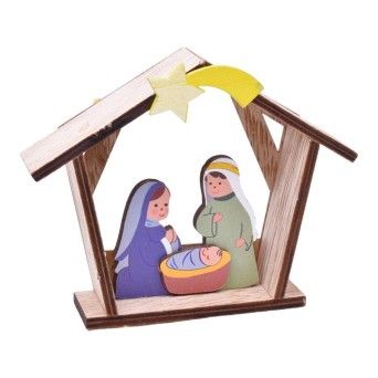 PRESEPIO C/ CABANA MADEIRA