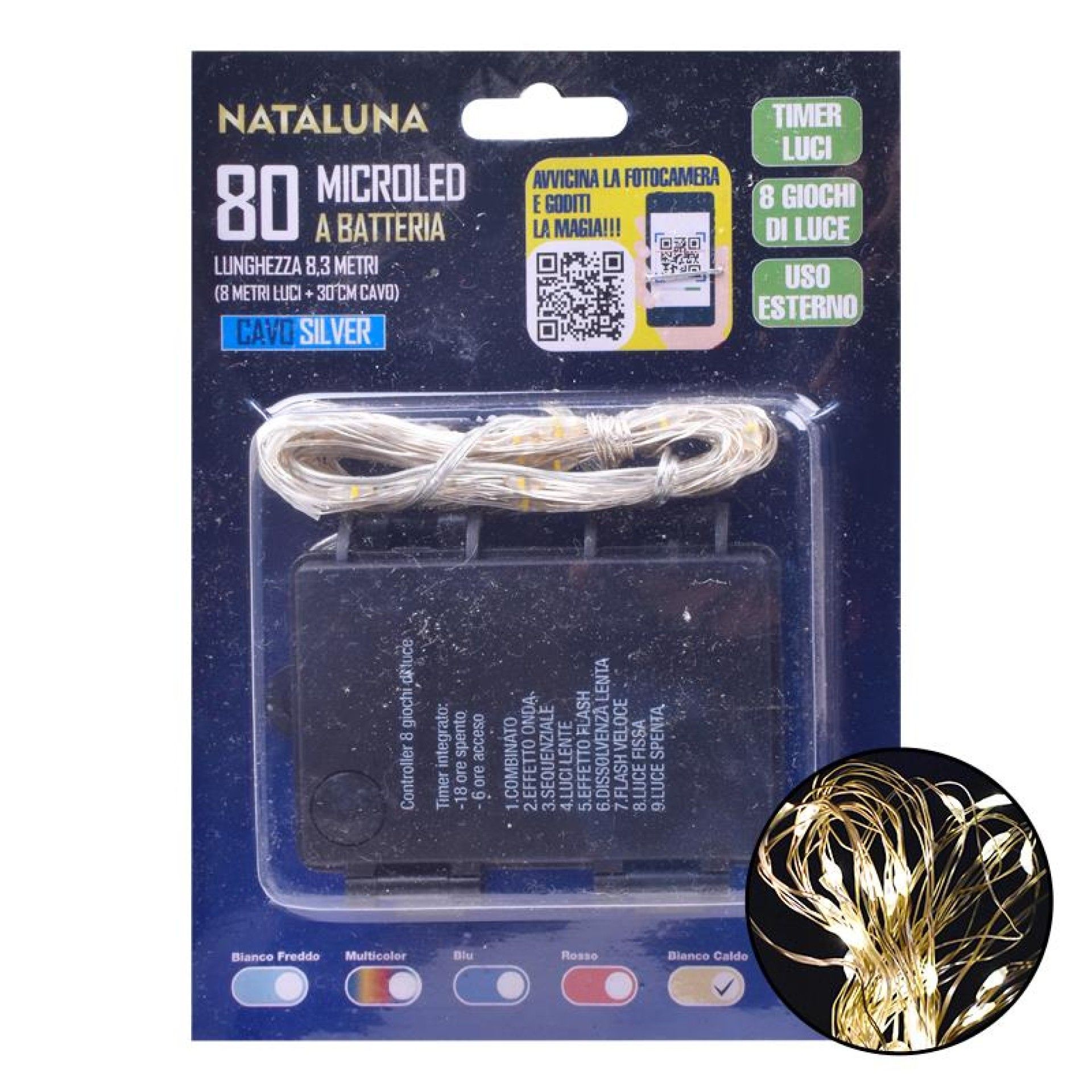 SERIE NATAL 80MICROLED 8MT+TIMER SERIE NATAL 80MICROLED 8MT+TIMER