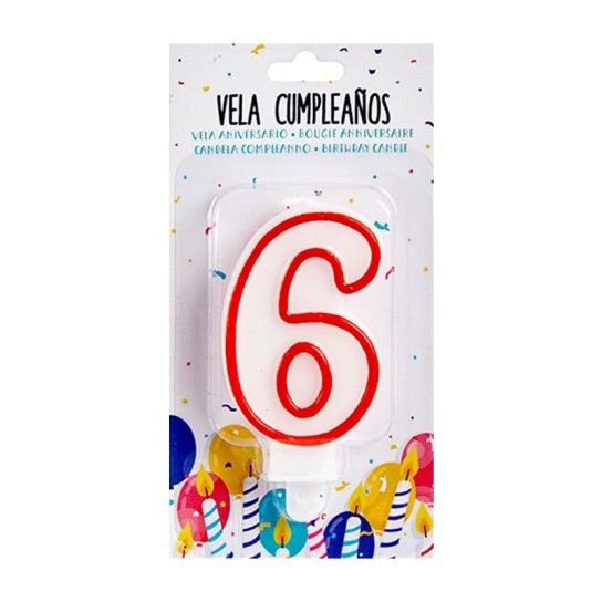 VELA ANIVERSARIO NUMERO 6 22182