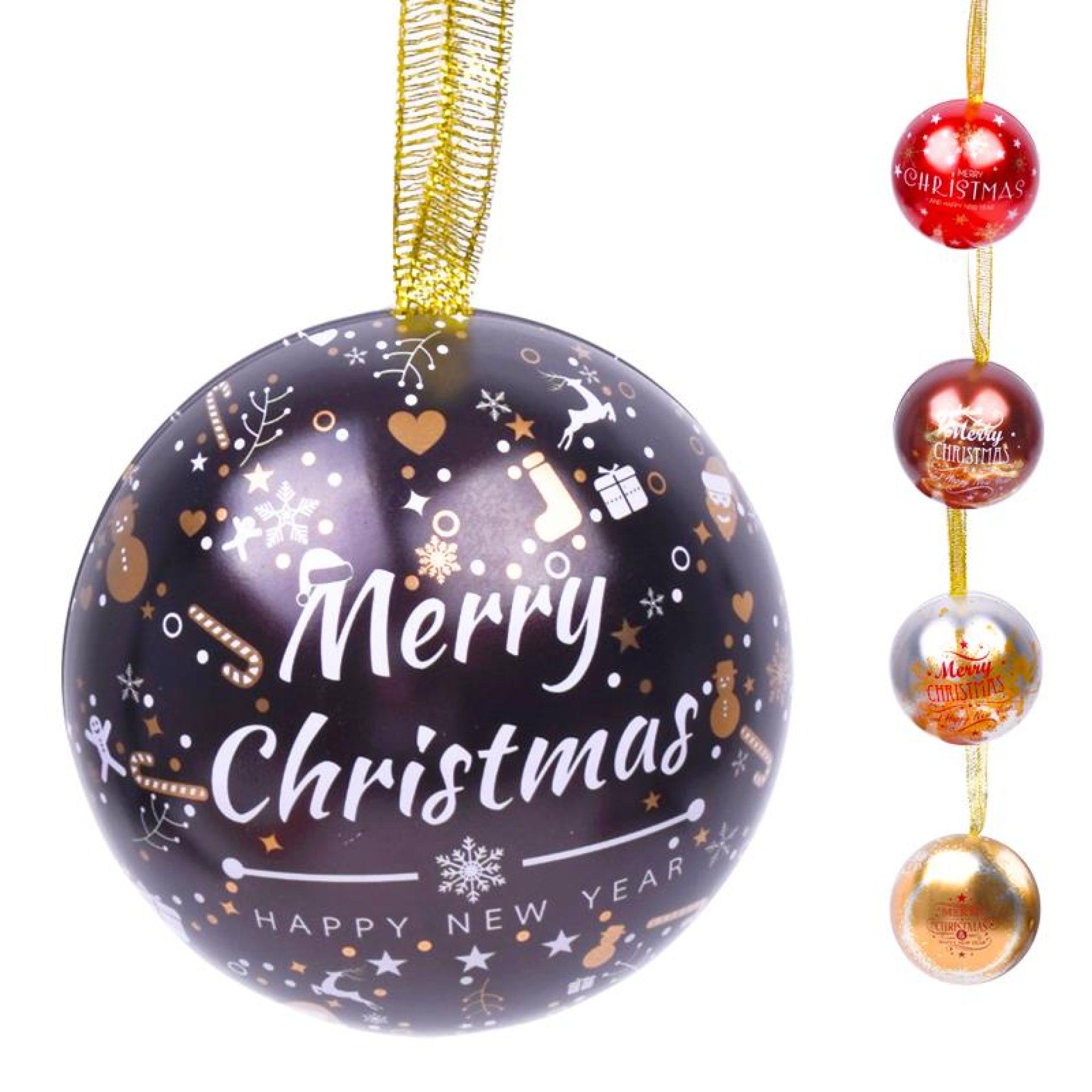 BOLA METAL NATAL 6.5CM 612-600 CX100 BOLA METAL NATAL 6.5CM 612-600 CX100