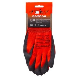 LUVAS TRABALHO NYLON VERMELHA T-7