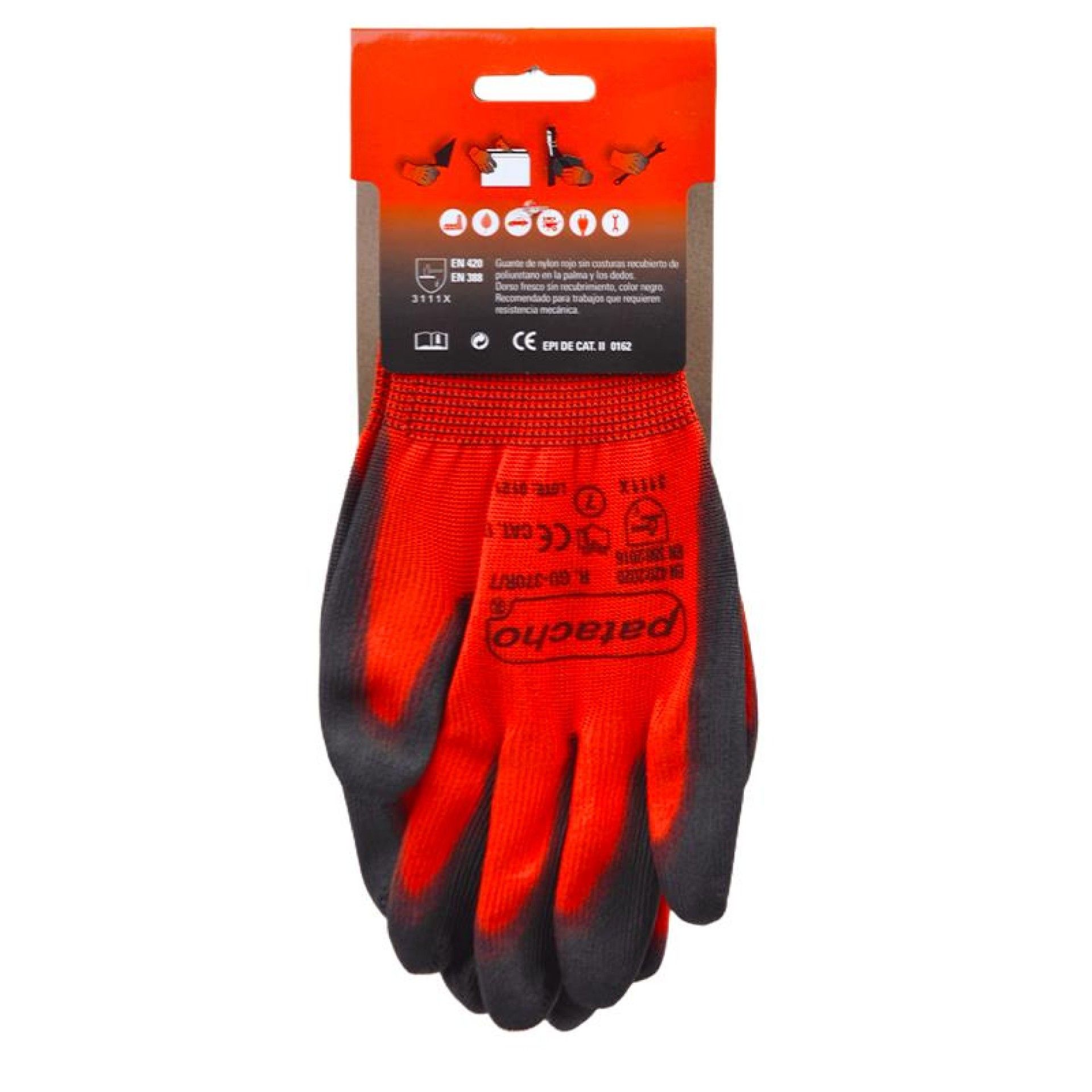 LUVAS TRABALHO NYLON VERMELHA T-7 LUVAS TRABALHO NYLON VERMELHA T-7