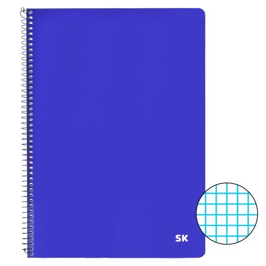 CADERNO CAPA AZUL A4 QUAD 953-06 CX24