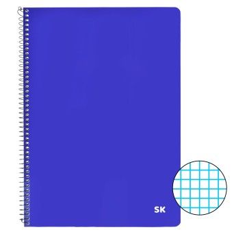 CADERNO CAPA AZUL A4 QUAD 953-06 CX24
