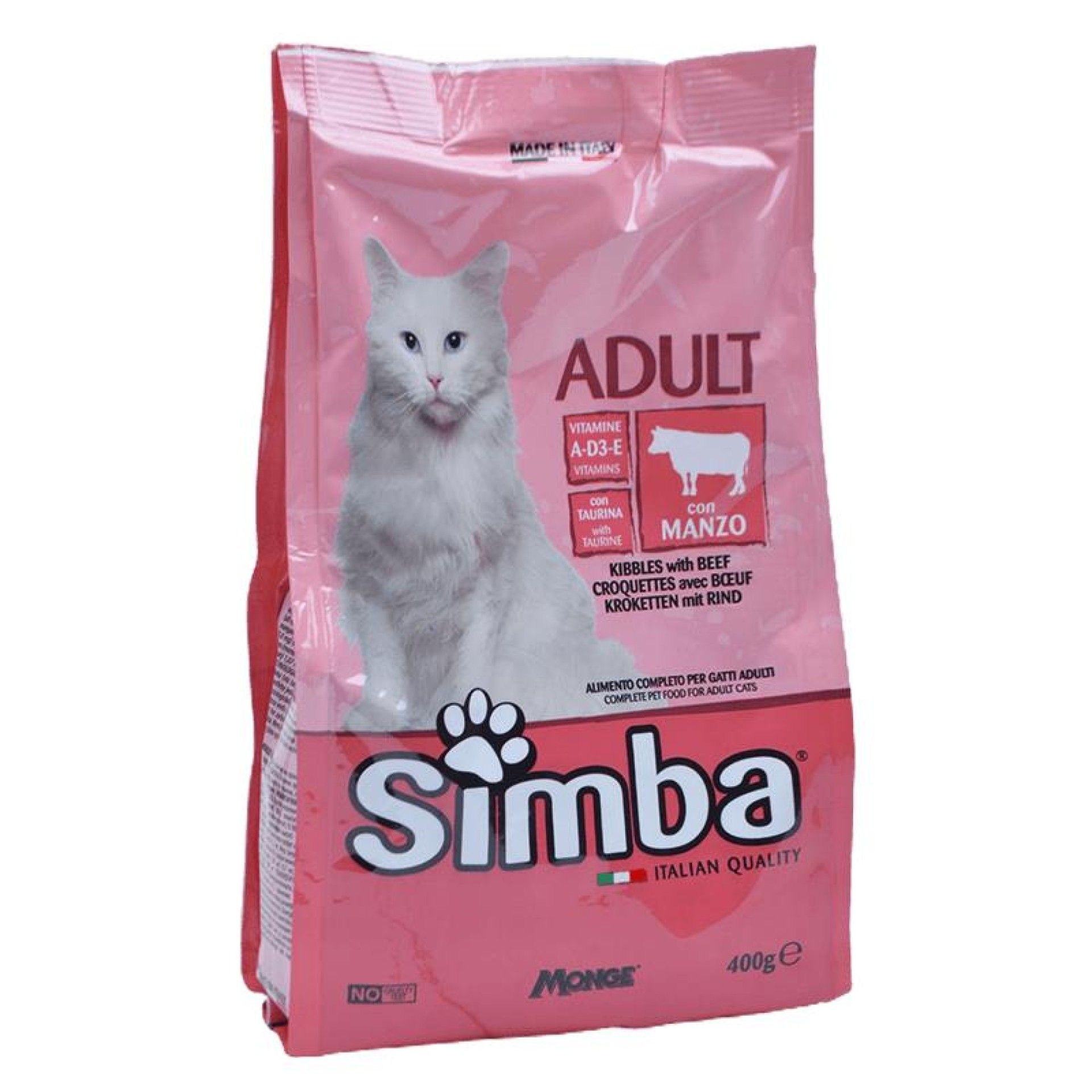 SIMBA GATO CROQ. CARNE BOI 400GRS SIMBA GATO CROQ. CARNE BOI 400GRS