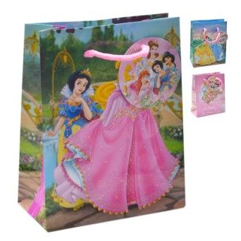 SACO PAPEL PRINCESAS 12X15X16