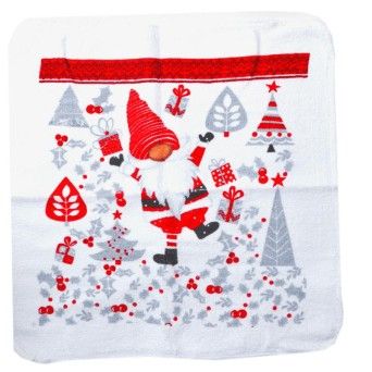 TOALHA NATAL FELPO 30CM AC-11548