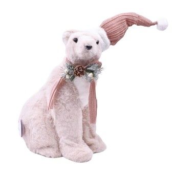 URSO C/ GORRO+CACHECOL 40CM