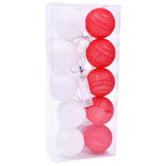 FIO BOLA NATAL 6CM C/LUZ 2588-200 CX60