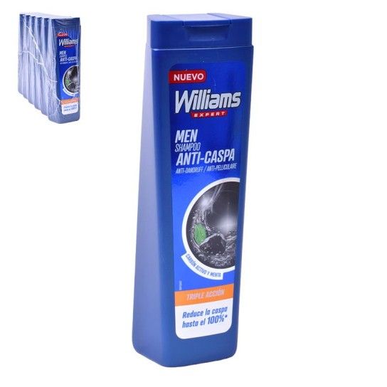 WILLIAMS CHAMPO MEN ANTICASPA CARVAO250ML