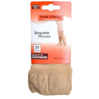 SOQUETE MOUSSE PACK 3 REF. 36