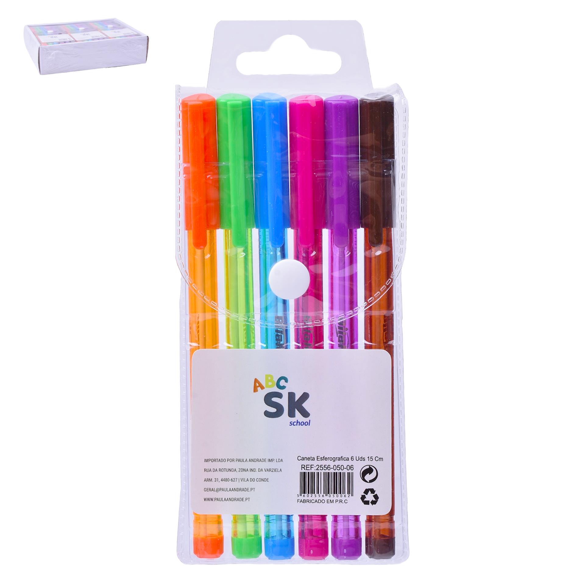 CANETA ESF 6UN 15CM 2556-050-06 CX288 CANETA ESF 6UN 15CM 2556-050-06 CX288