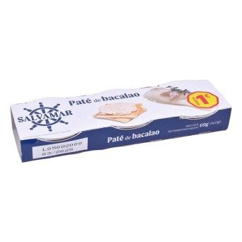 PATE BACALHAU SALVAMAR PACK 3 23GR 0496