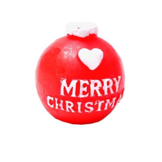 VELA BOLA NATAL VERM.