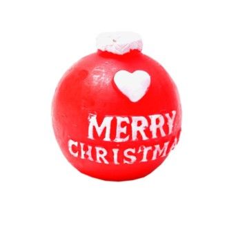 VELA BOLA NATAL VERM.