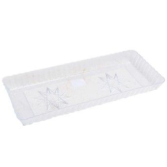 PLASTICO PRATO BOLO RECT. 38CM CX6