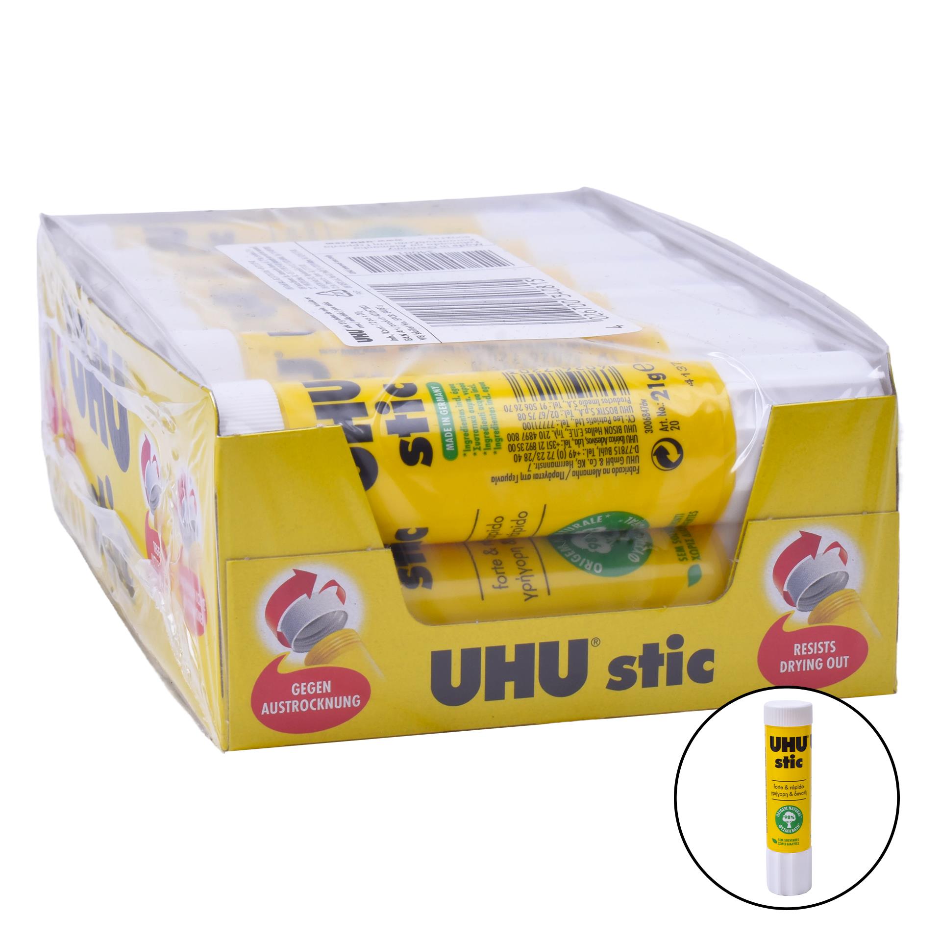 COLA UHU STICK 12x21g COLA UHU STICK 12x21g