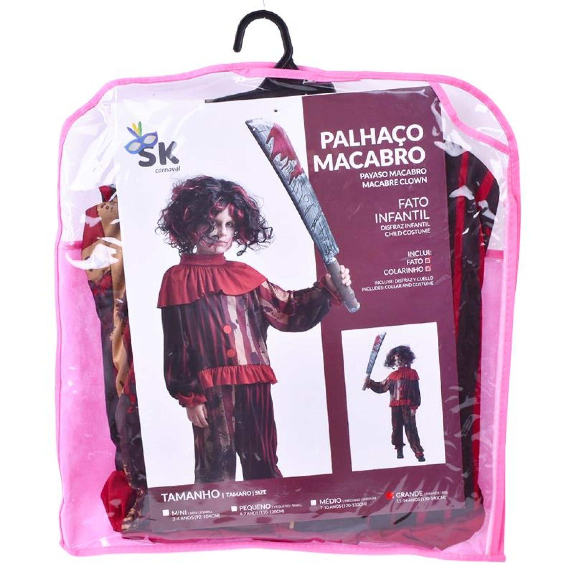 FATO CARNAVAL PALHAÇO 91557 CX12 FATO CARNAVAL PALHAÇO 91557 CX12