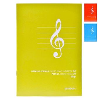 ESCOLA CADERNO MUSICA A5 20FLS