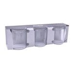 CONJ. 3 CANECAS VIDRO 26CL ANIL 27415