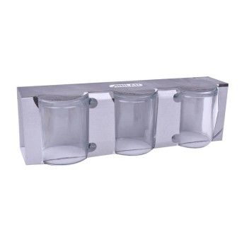 CONJ. 3 CANECAS VIDRO 26CL ANIL 27415