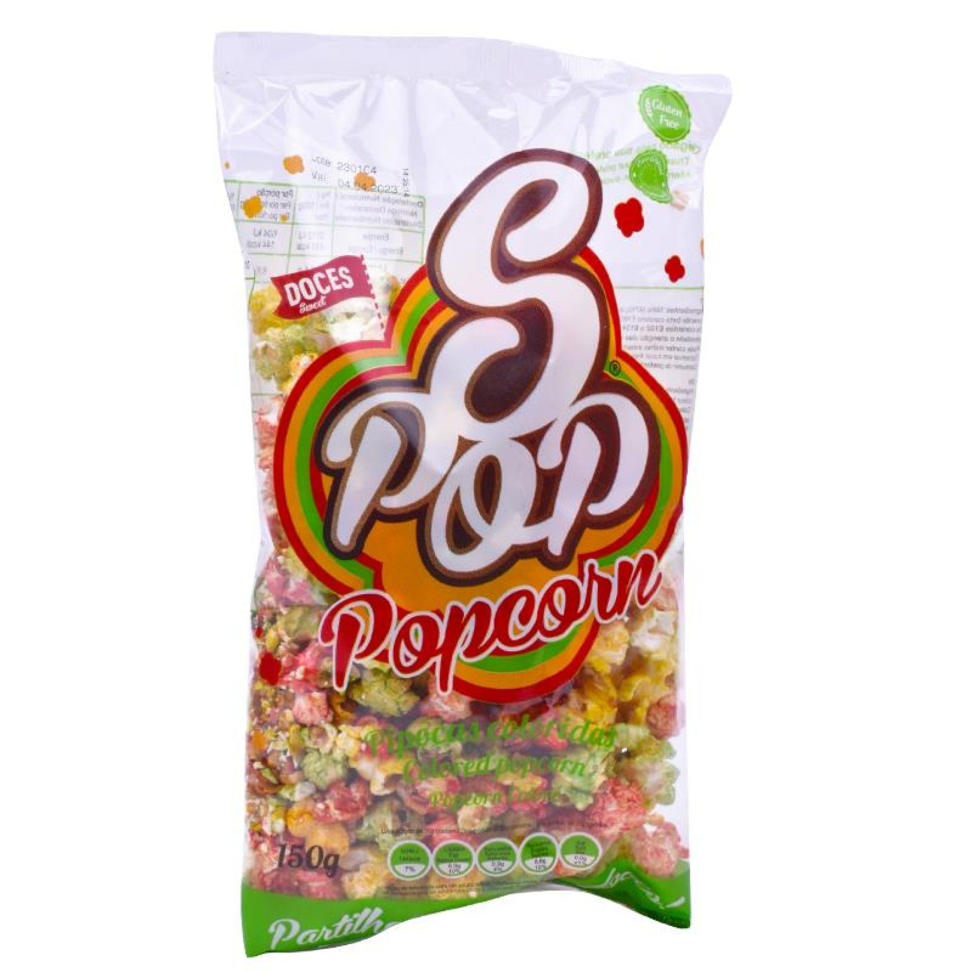 PIPOCAS DOCES COLORIDAS 150G PIPOCAS DOCES COLORIDAS 150G