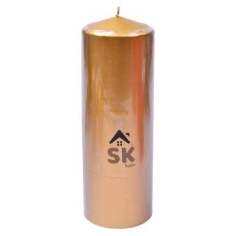 VELA PILLAR 7X20CM OURO CX24