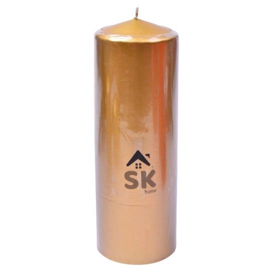 VELA PILLAR 7X20CM OURO CX24