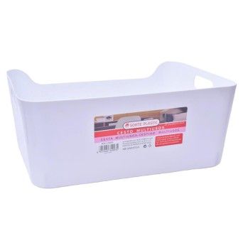 CESTO MULTIUSOS BRANCO 36,5X26X14,5CM
