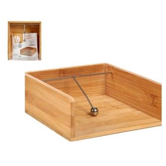PORTA GUARDANAPOS BAMBU 21,5CM