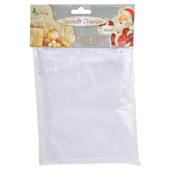 SACO ORGANZA NATAL 13X18 5UNI