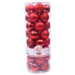 BOLA NATAL 40 UNID VERMELHA BOLA NATAL 40 UNID VERMELHA