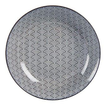 PRATO FUNDO 20CM ONDA JAPONESA PRETO 89981